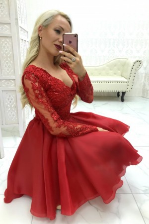 Karla dress červené