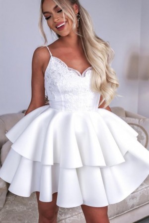 Leila dress biele
