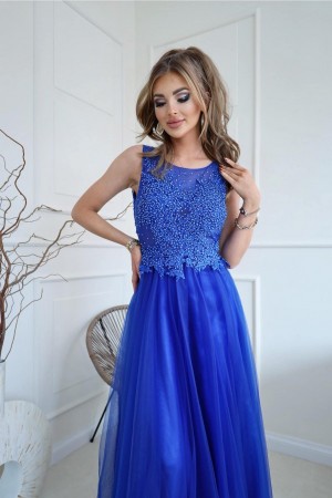Valentina dress kráľovské modré