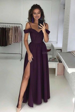 Elizabeth dress dark purple