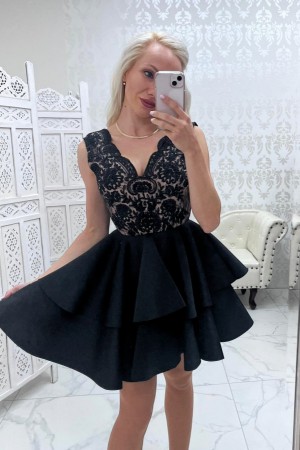Lili dress čierno-béžové