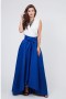 Luisa modrá asymetrická sukňa