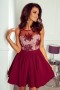 Susan mini dress burgundy
